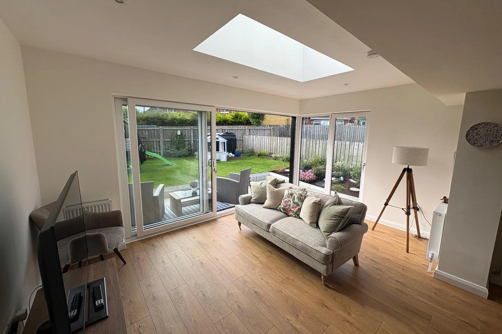 Furnished Ballynahinch sunroom with roof lantern